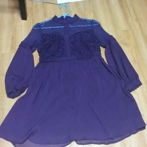Gothic Grape lace mini dress